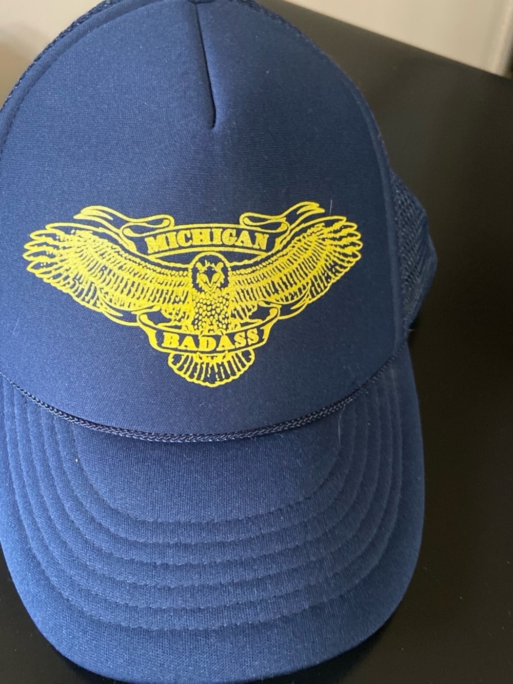 Michigan Badass Navy Trucker Hat